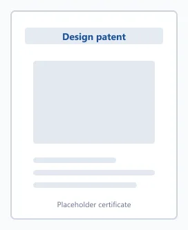 Design patent certificate