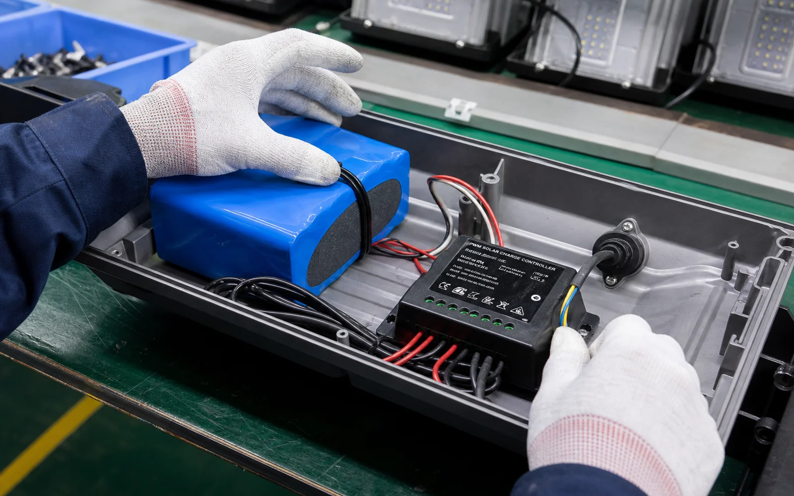Battery and controller install