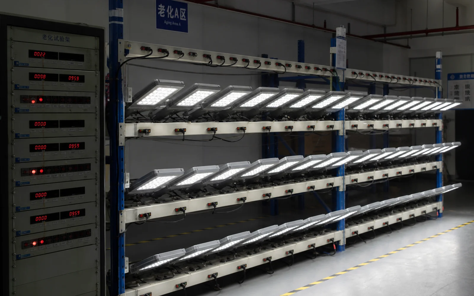 Aging test rack