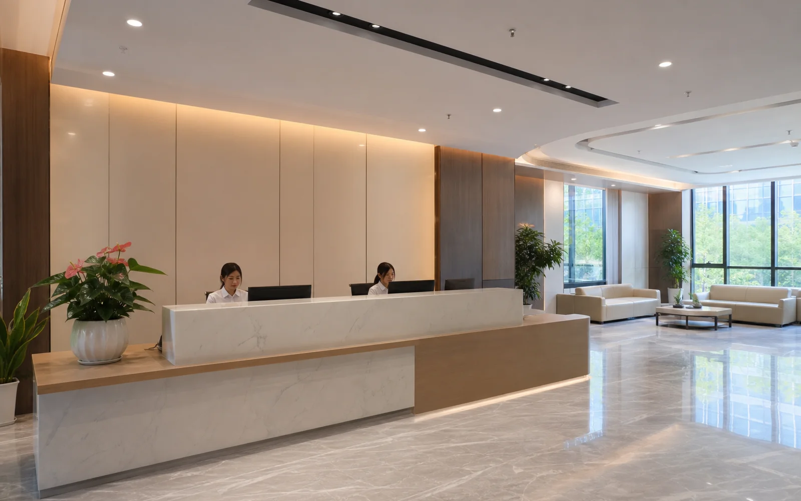 Reception desk