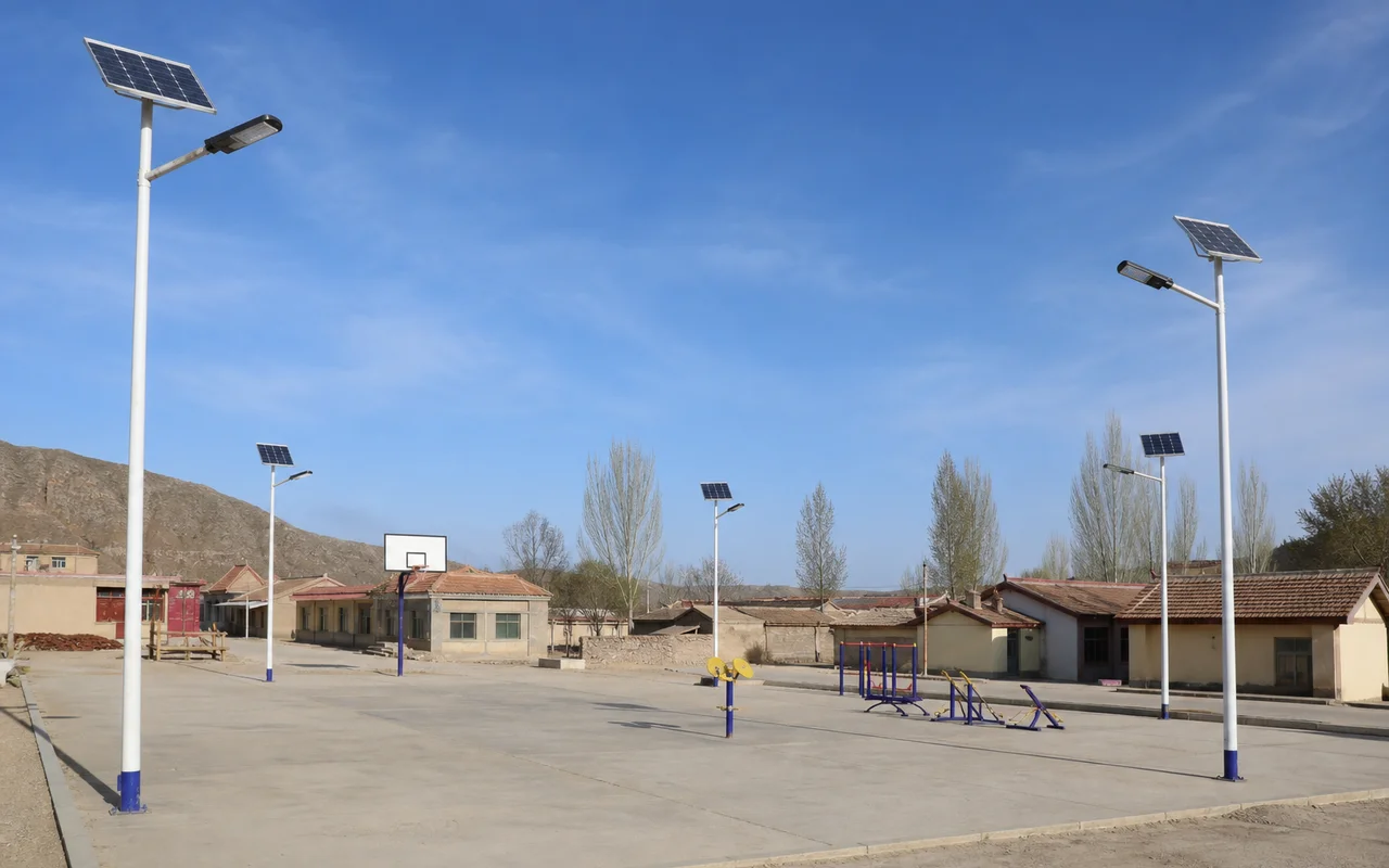 Village square public lighting