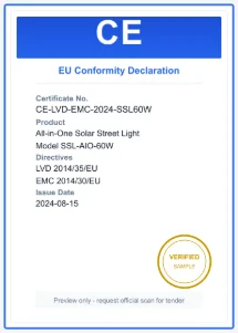 CE certificate
