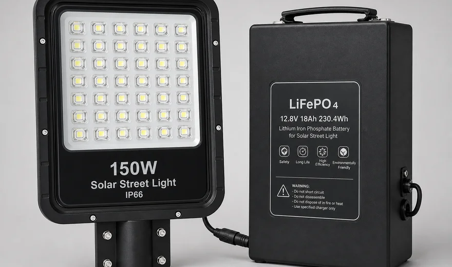 Split Solar Street Light 150W — Luminaire