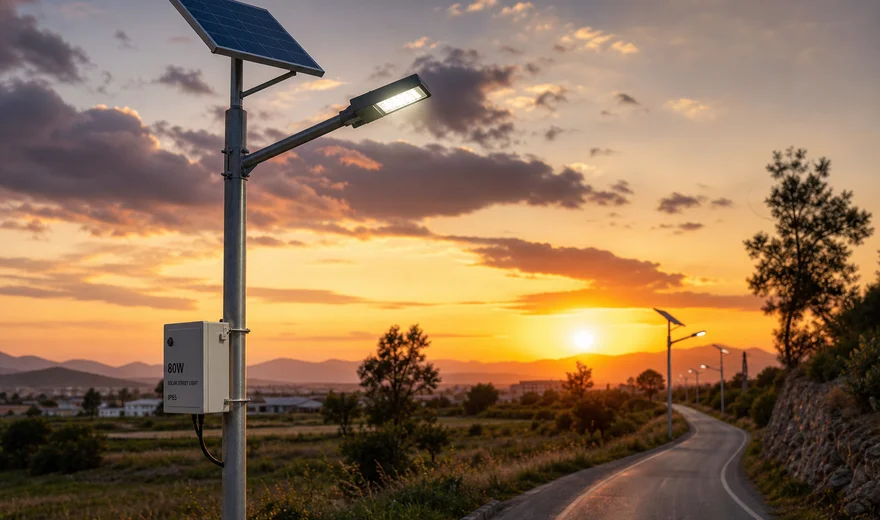 Split Solar Street Light 80W