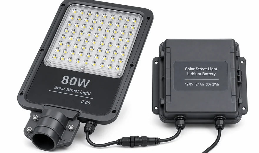 Split Solar Street Light 80W — Luminaire