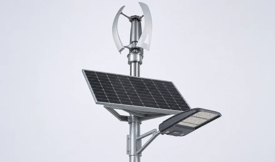 Wind-Solar Hybrid Street Light 100W
