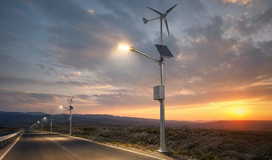 Wind-Solar Hybrid Street Light 100W